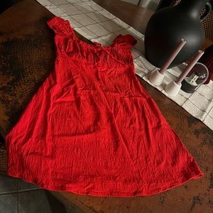 Free People Red Mini Dress